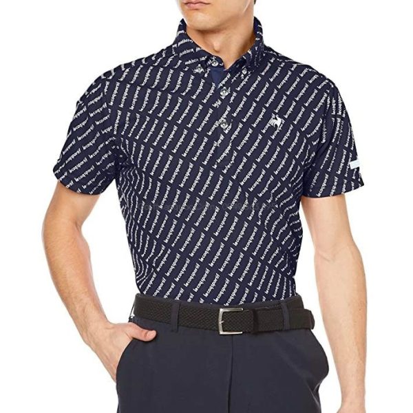 Áo golf tay ngắn nam QGMVJA07V-NV00 | Lecoq - Hàng chính hãng #Golf #GolfLife #GolfClub