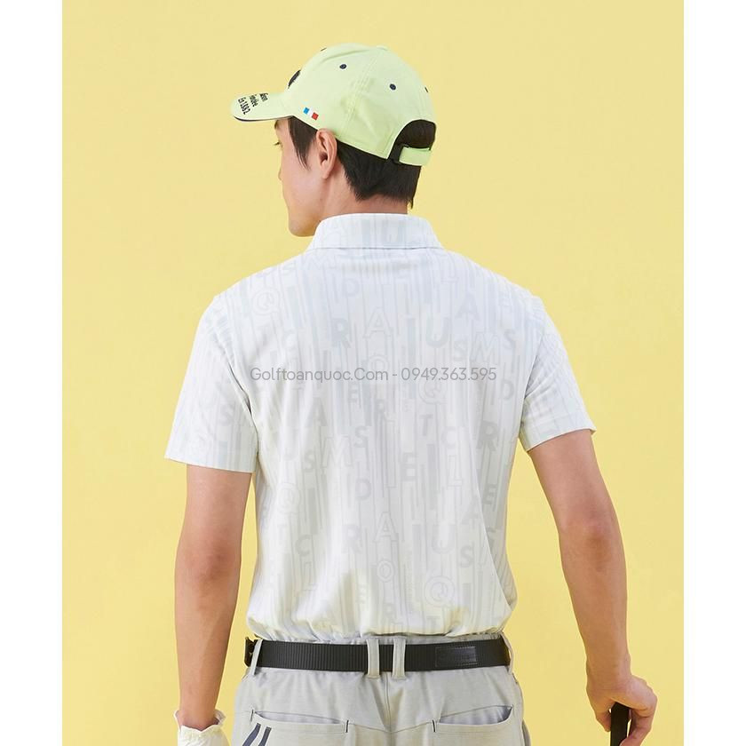 Áo golf tay ngắn nam QGMVJA08V-WHGY | Lecoq