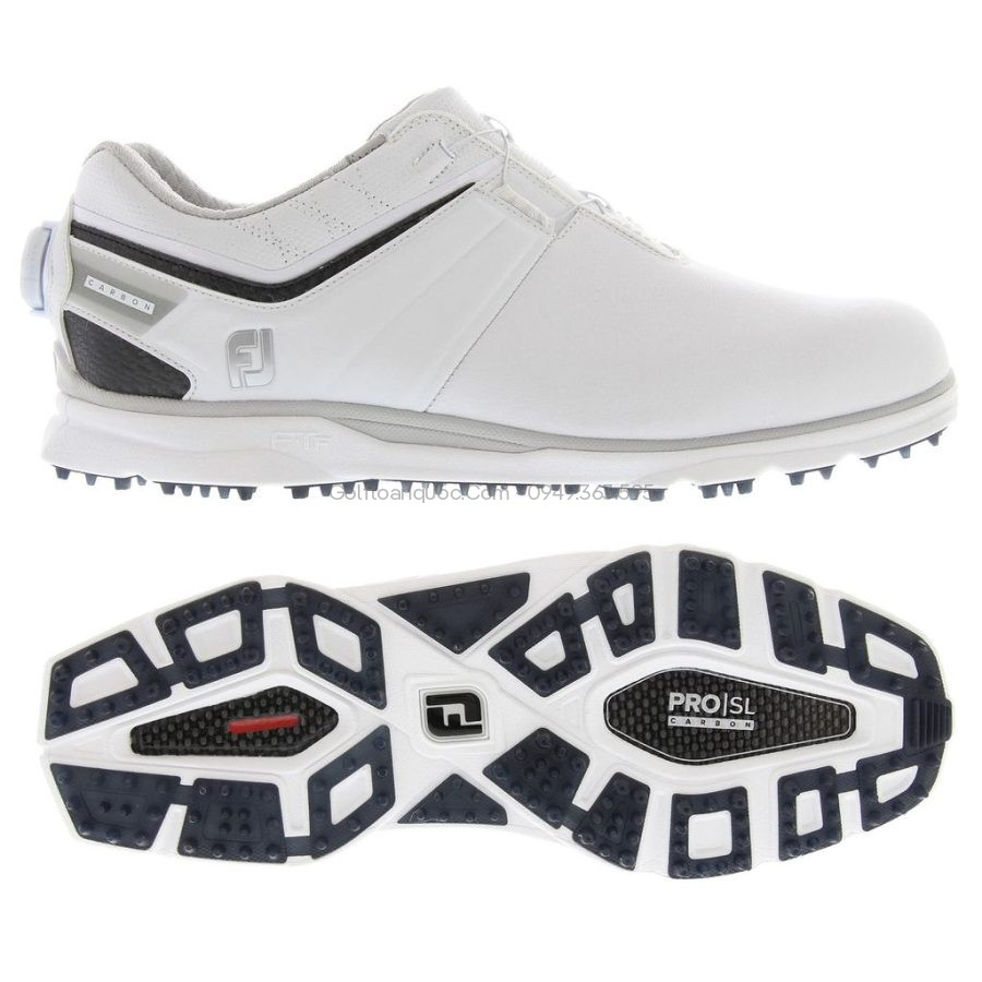 Giày golf nam  CS M PRO SL CB BOA WHT/WT/BK 53194 | FootJoy