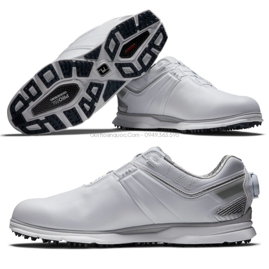 Giày golf nam CS M PRO SL CB BOA WT/WT/SLV 53085 | FootJoy