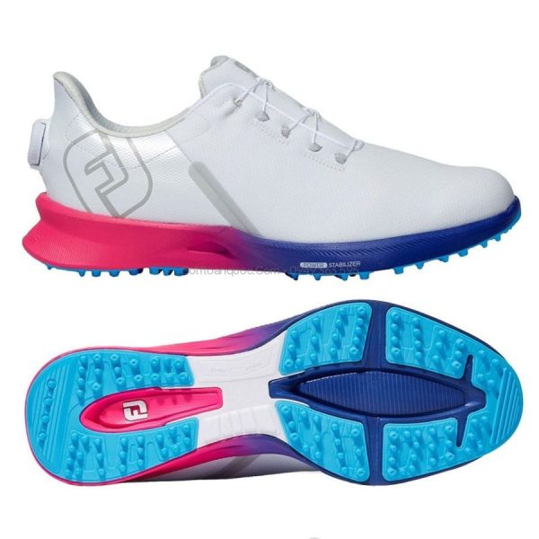 Giày golf nam DF FUEL SPORT BOA WT/PK/BL 55459 | FootJoy