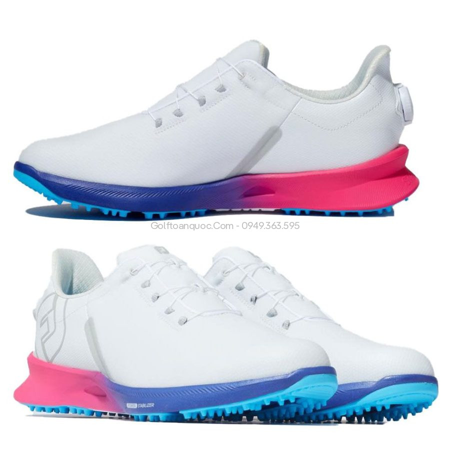 Giày golf nam DF FUEL SPORT BOA WT/PK/BL 55459 | FootJoy