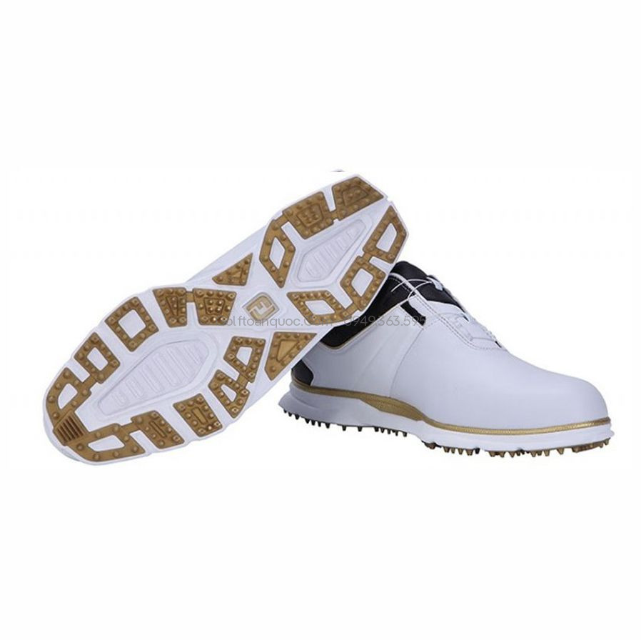 Giày golf nam DS PROSL BOA WHT/BLK/GLD 53066 | FootJoy
