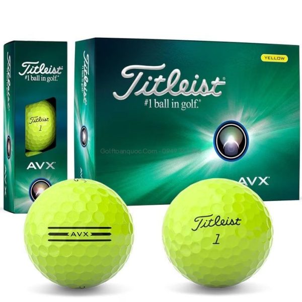 Hộp 12 bóng golf AVX 3 lớp vàng 2024 | Titleist - Hỗ trợ tư vấn tận tình
