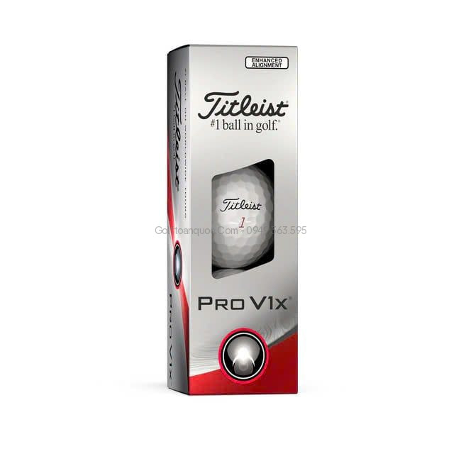 Hộp 12 bóng golf Pro V1x 2023 White | Titleist