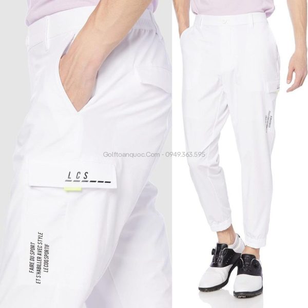 Quần dài golf nam QGMTJD21-WH00 | Lecoq - Zalo:O949363595