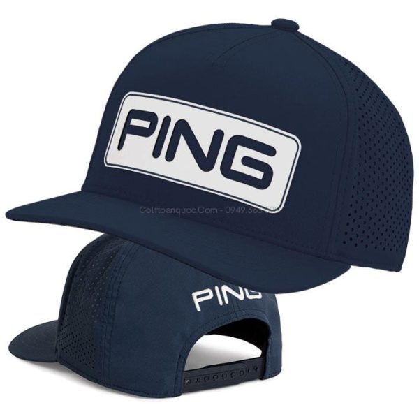 Mũ kết golf Tour Vented Delta CAP35566-197 màu xanh navi | PING - Uy tín